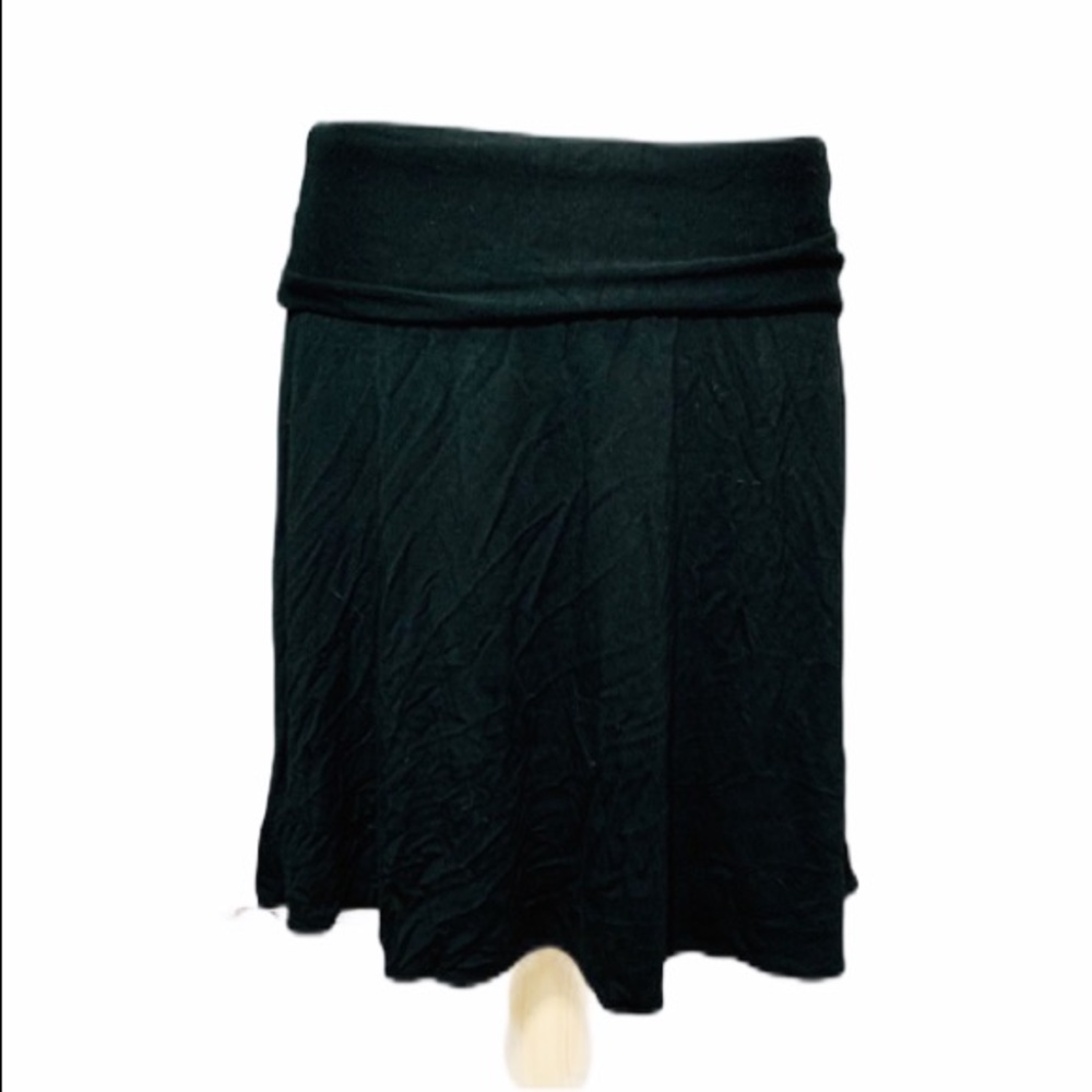 ⭐️ GAP MATERNITY Black Fold-over Midi Skirt